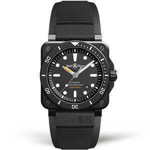 Копия часов Bell & Ross BR 03-92 Diver Black Matte BR0392-D-BL-CE/SRB