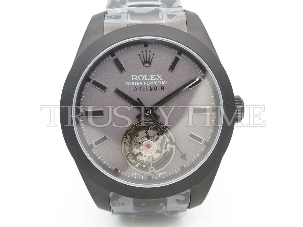 Копия часов Rolex Milgauss Label Noir Tourbillon 43mm