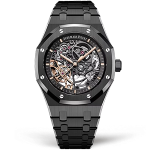 Копия часов Audemars Piguet Royal Oak Double Balance Wheel Black Ceramic 15416CE.OO.1225CE.01