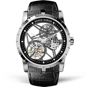 Копия часов Roger Dubuis Excalibur Tourbillon Skeleton 42mm RDDBEX0393