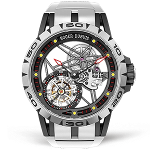 Копия часов Roger Dubuis Excalibur Spider Skeleton Flying Tourbillon 45mm RDDBEX0549