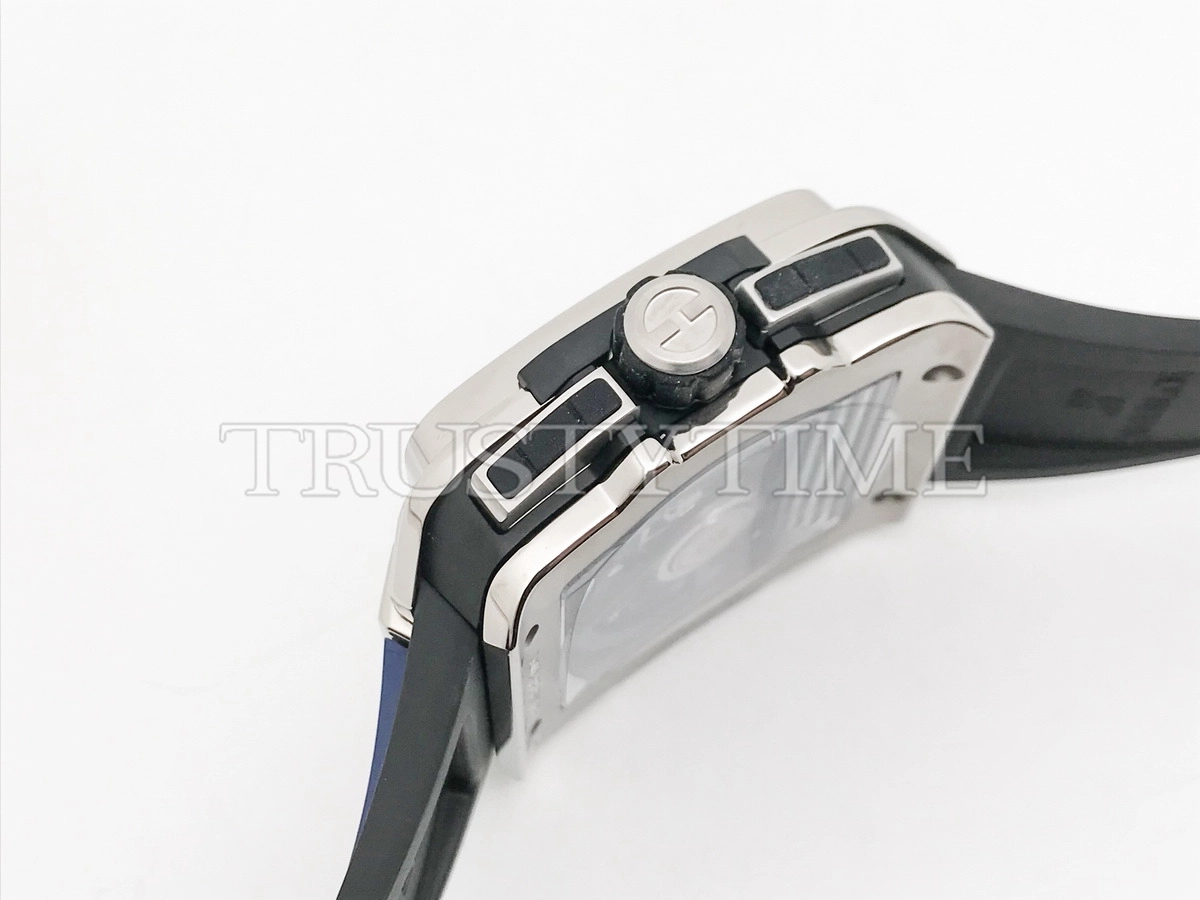 Копия часов Hublot Square Bang Unico Titanium Blue 821.NX.5170.RX
