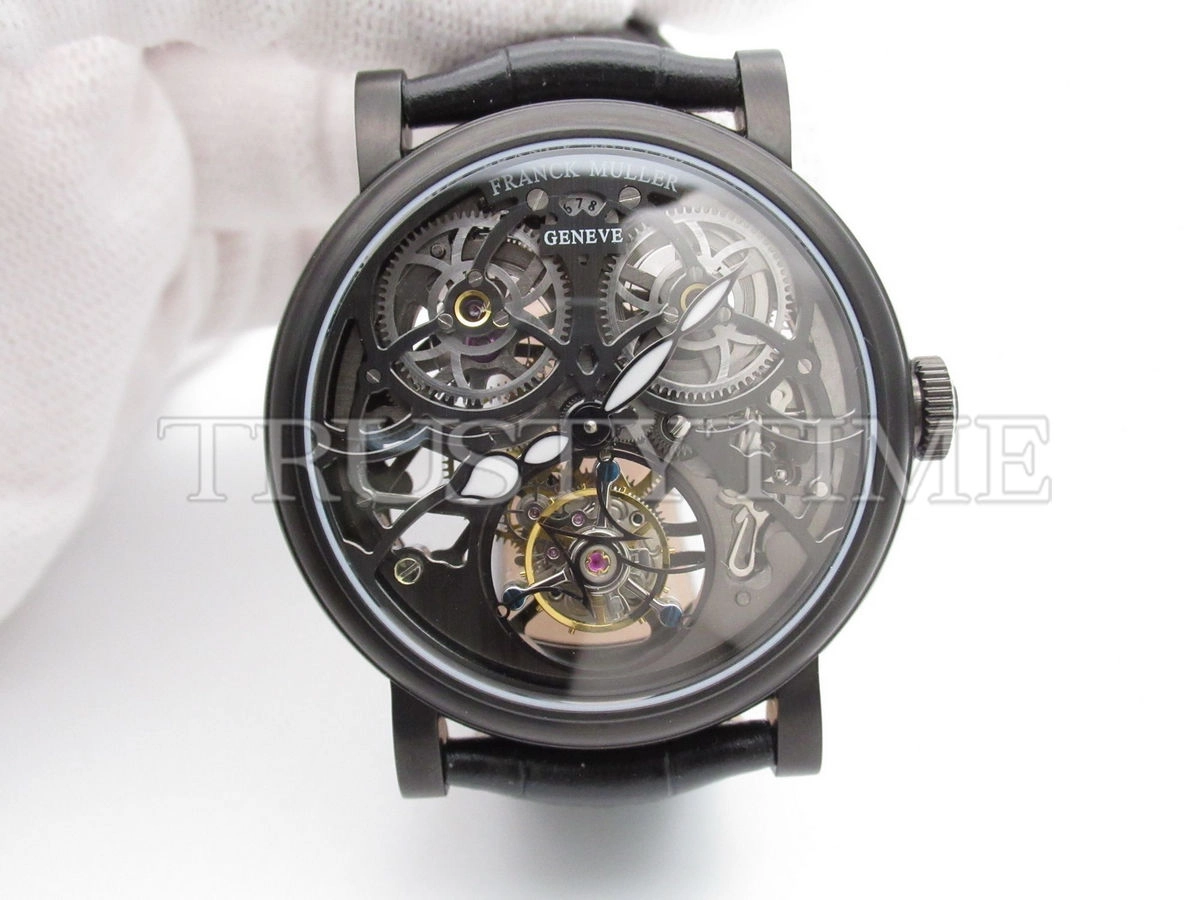 Копия часов Franck Muller Cintree Curvex Giga Tourbillon Black 7048-T-G-SQT-BR-NR