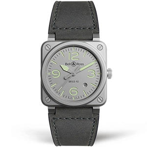 Копия часов Bell & Ross BR 03-92 Horolum Sandblasted BR0392-GR-ST/SCA