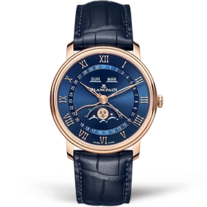 Копия часов Blancpain Villeret Quantième Complet 40mm 6654-3640-55