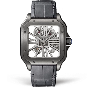 Копия часов Cartier Santos de Cartier Large Skeleton 40mm WHSA0009