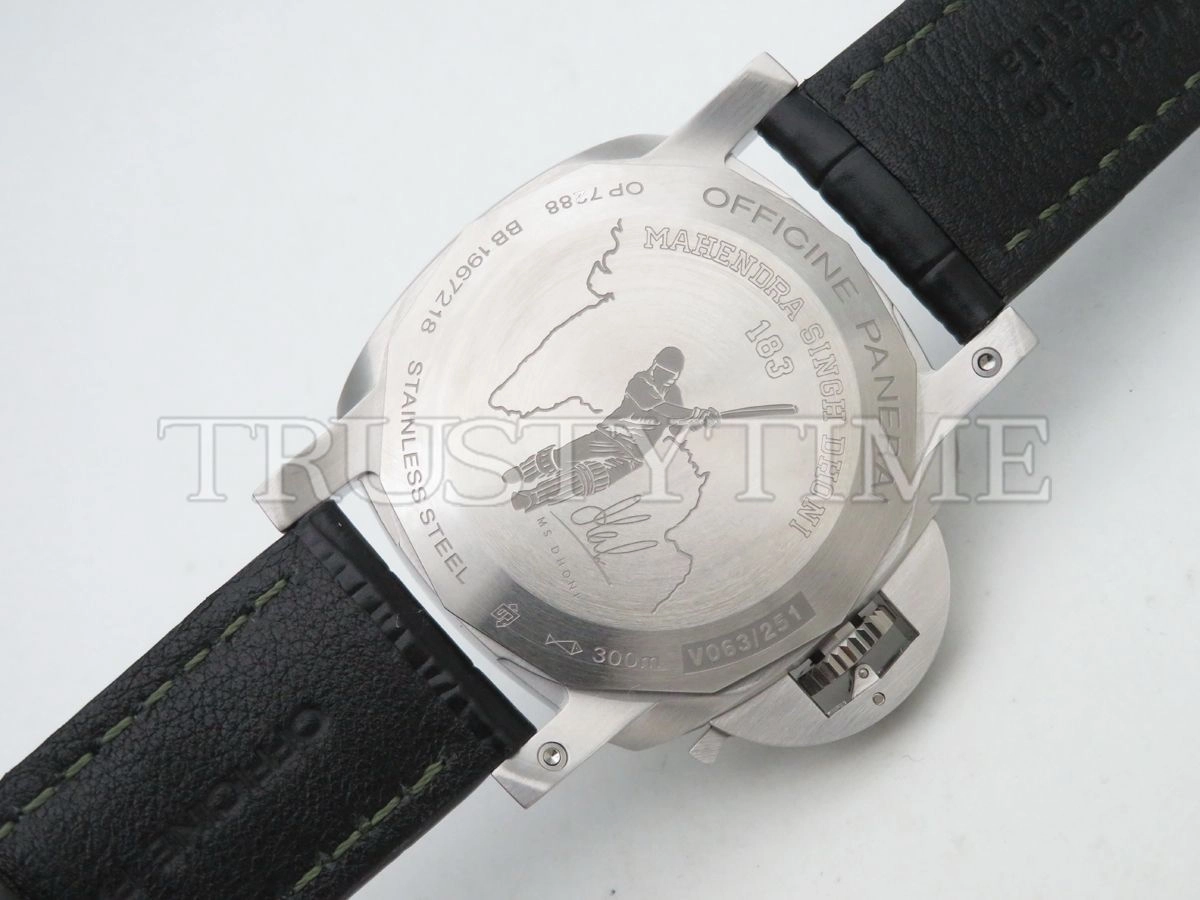 Копия часов Panerai Luminor 1950 3 Days MS Dhoni GMT Automatic 44mm PAM01056