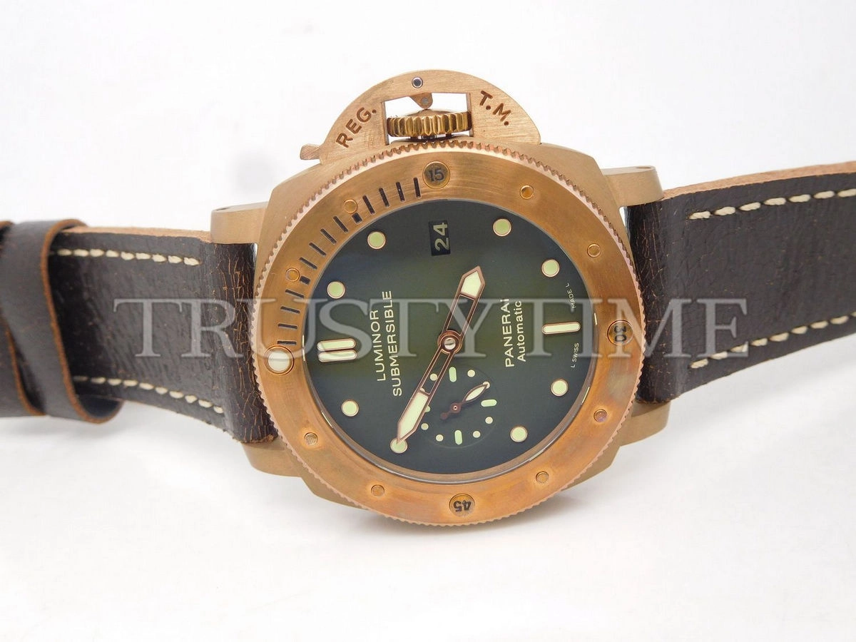 Копия часов Panerai Luminor Submersible 1950 3 Days Automatic Bronzo 47mm PAM00382