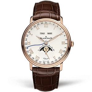 Копия часов Blancpain Villeret Quantième Complet 6654-3642-55B