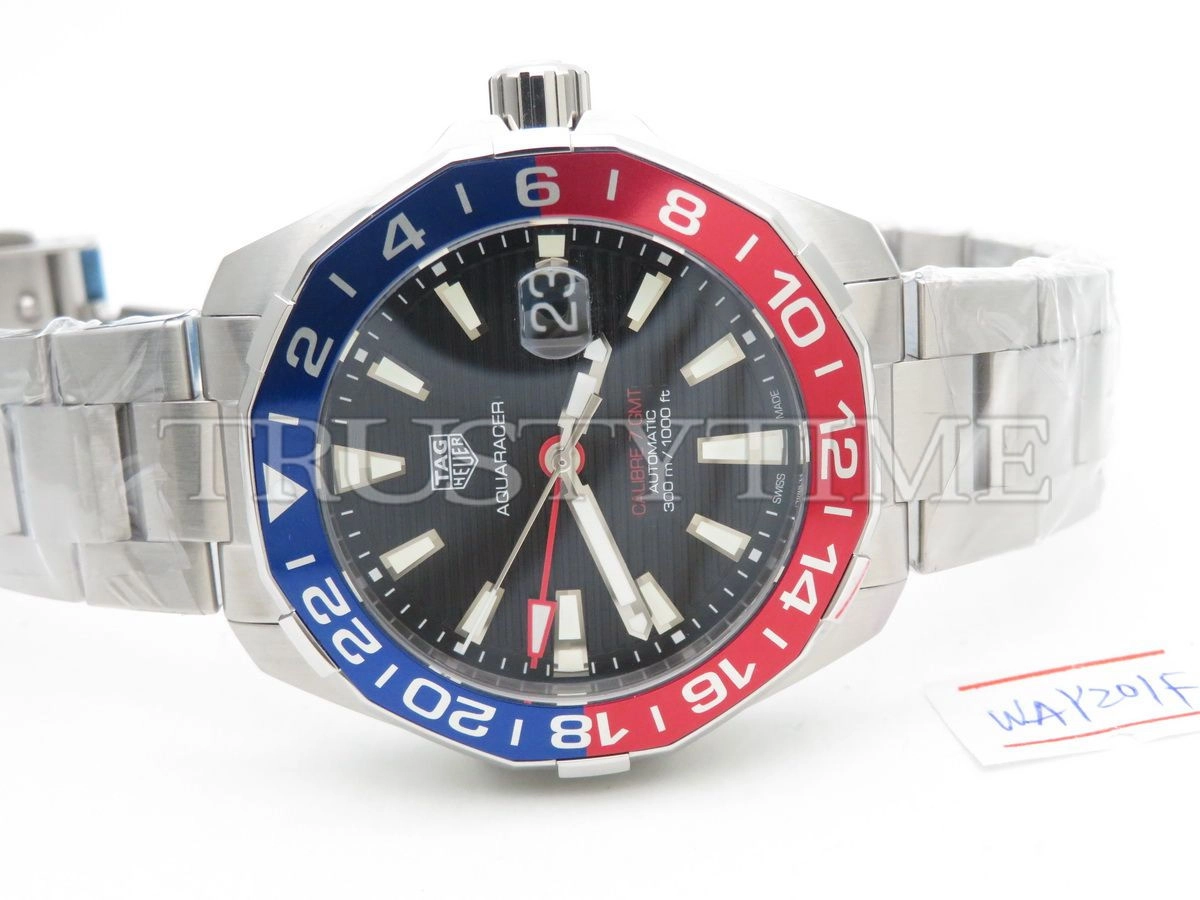 Копия часов Tag Heuer Aquaracer Calibre 7 GMT 43mm WAY201F.BA0927
