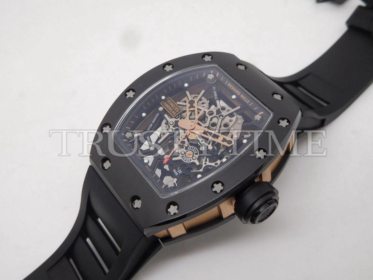 Копия часов Richard Mille RM035 Black Toro Gold