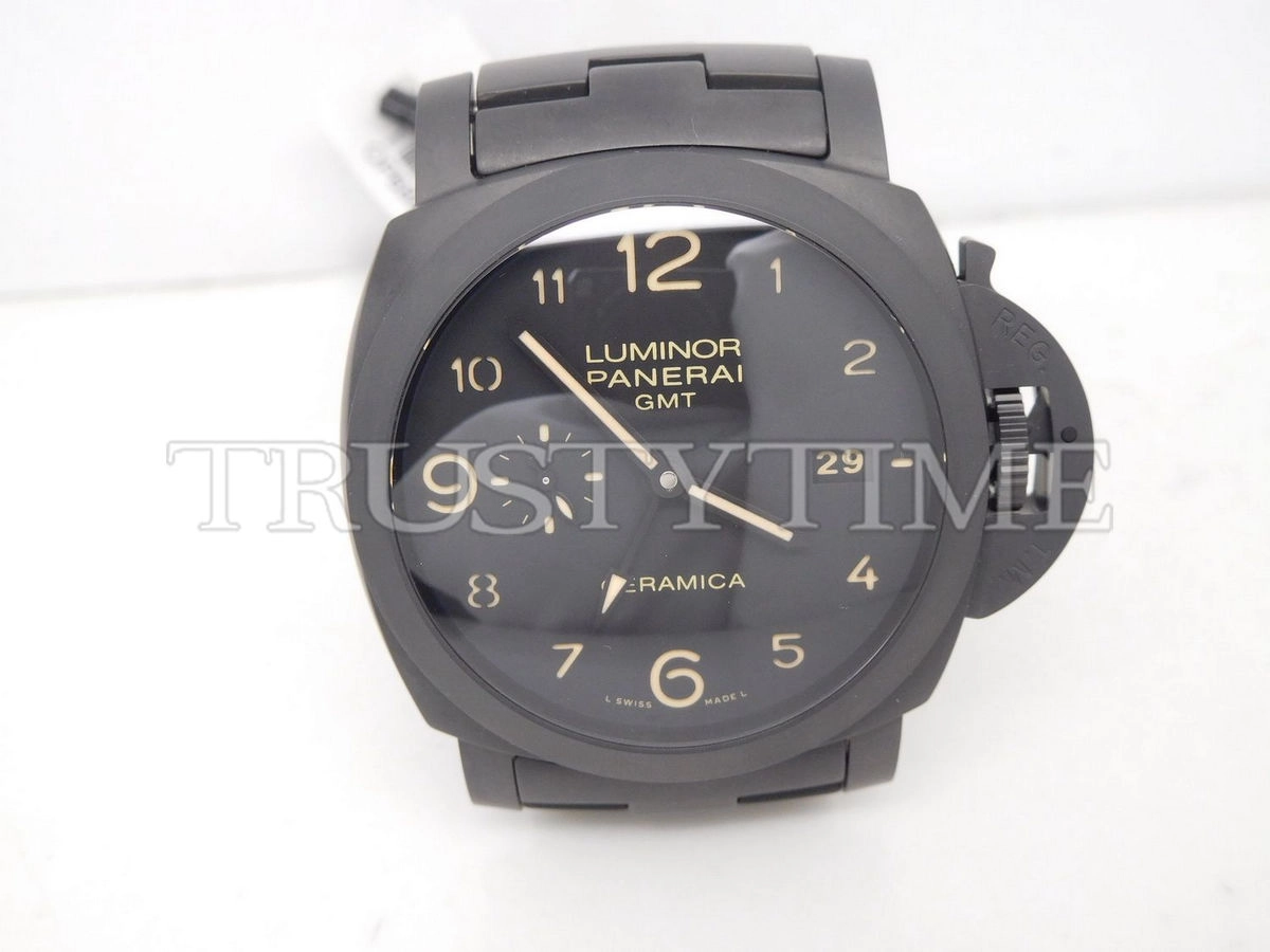 Копия часов Panerai Luminor 1950 3 Days GMT Automatic Tuttonero 44mm PAM00438