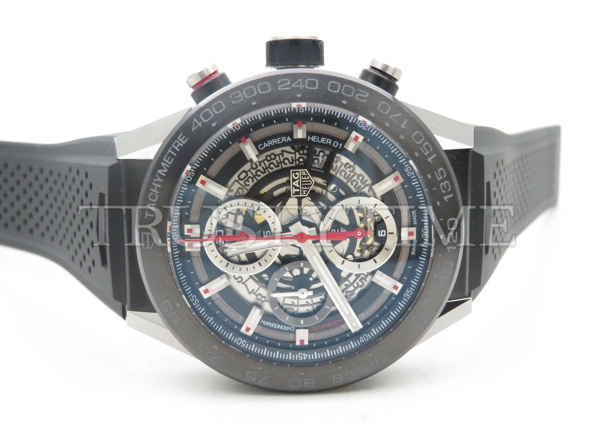 Копия часов Tag Heuer Carrera Calibre HEUER 01 Chronograph 45mm CAR2A1Z.FT6044