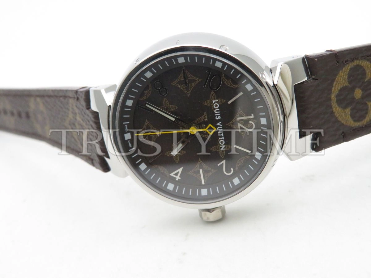 Копия часов Louis Vuitton Tambour Monogram 39mm QBBB97