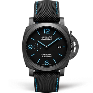 Копия часов Panerai Luminor 1950 3 Days Automatic Carbotech 44mm PAM01661