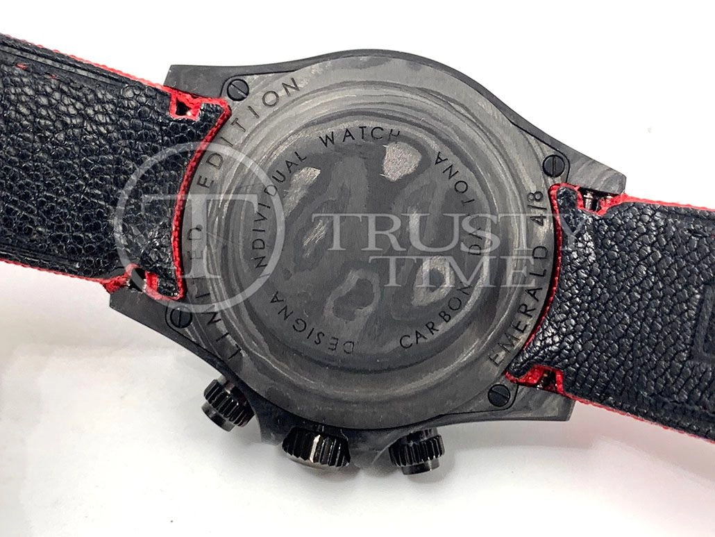 Копия часов Rolex Cosmograph Daytona DIW All Carbon Red Edition