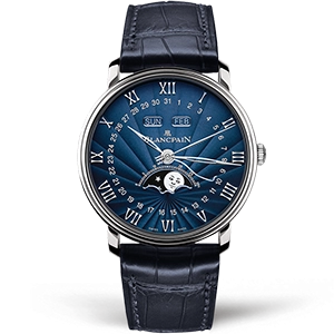 Копия часов Blancpain Villeret Quantième Complet 40mm 6654-1529-55B