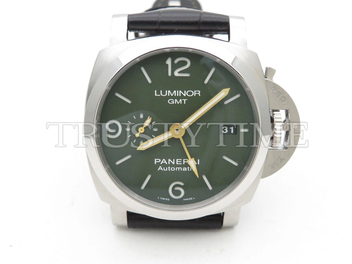 Копия часов Panerai Luminor 1950 3 Days MS Dhoni GMT Automatic 44mm PAM01056