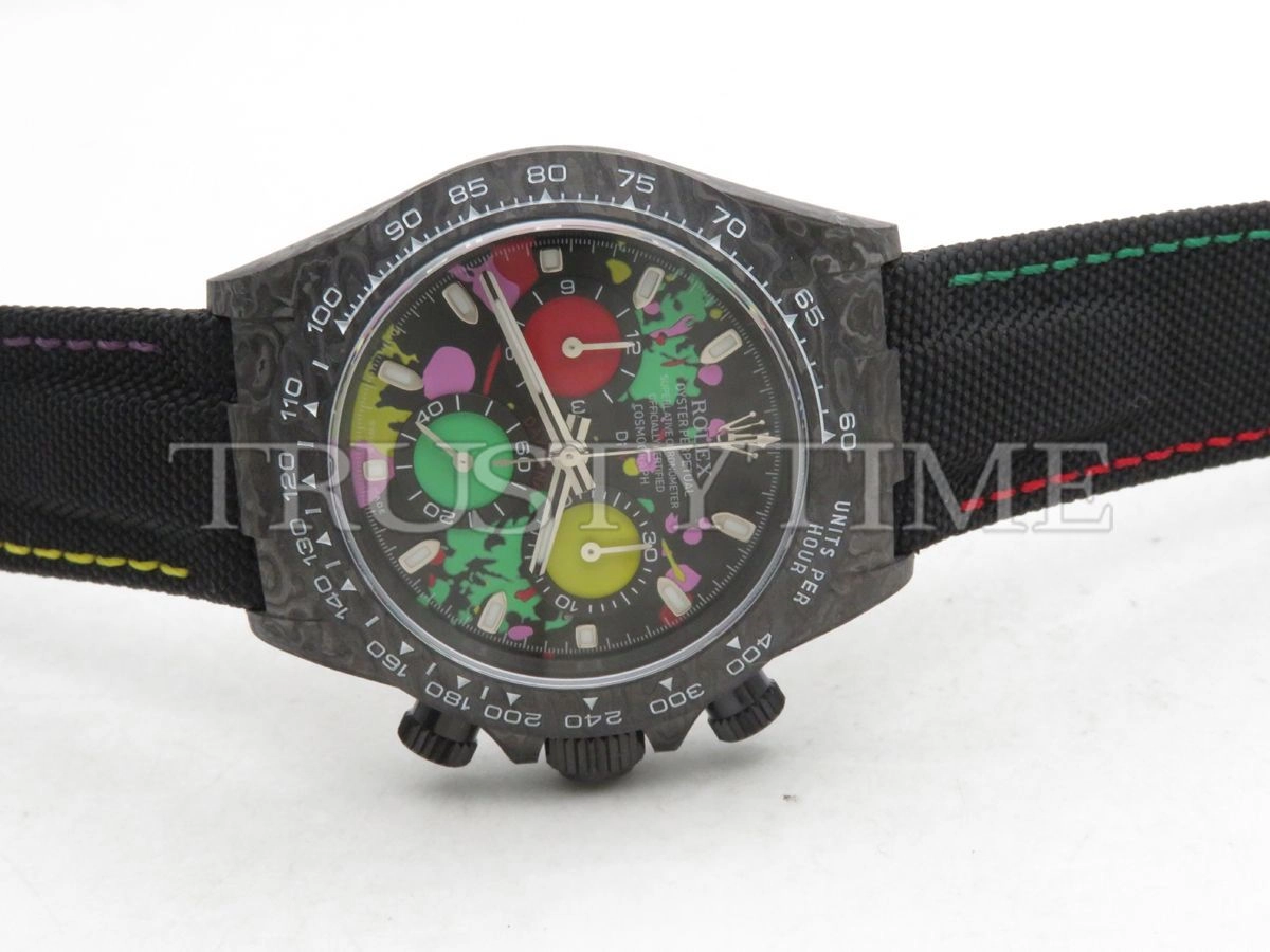Копия часов Rolex Cosmograph Daytona DIW Carbon Motley
