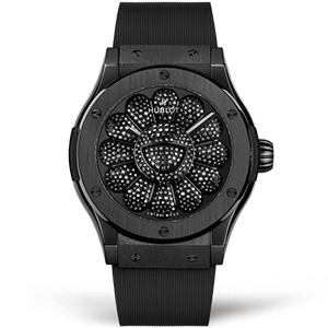 Копия часов Hublot Classic Fusion Takashi Murakami All Black Ceramic 45mm 507.CX.9000.RX.TAK21