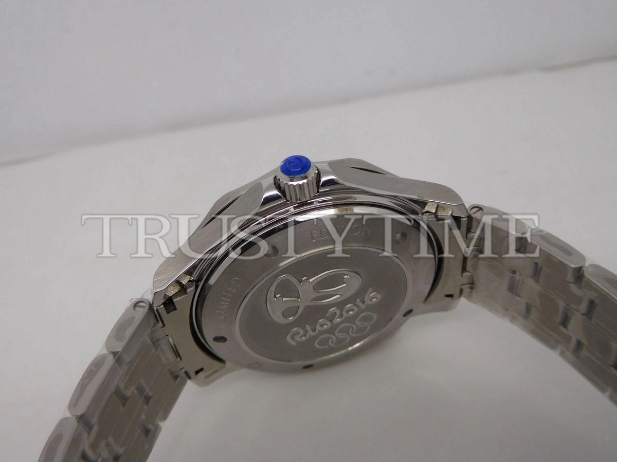 Копия часов Omega Seamaster Diver 300m Co-Axial Chronometer Limited Edition "Rio 2016" 41mm 522.30.41.20.01.001