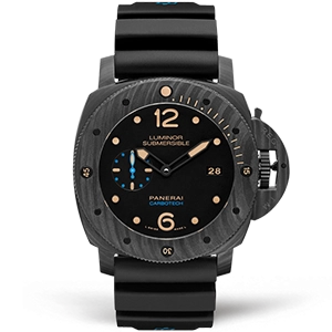 Копия часов Panerai Luminor Submersible 3 Days Automatic Carbotech 47mm PAM00616