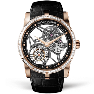 Копия часов Roger Dubuis Excalibur Tourbillon Skeleton RDDBEX0404