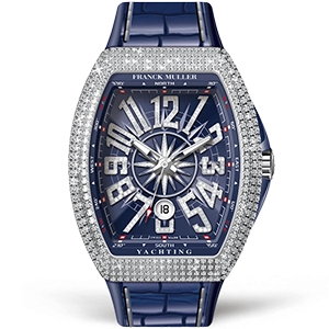 Копия часов Franck Muller Vanguard Yachting V 45 SC DT YACHT D NBR CD (BL) (OG) (BL.DIAM AC)