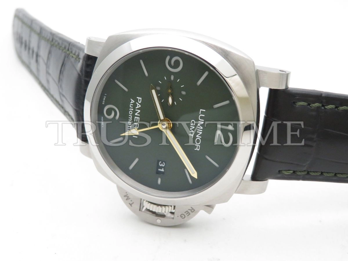Копия часов Panerai Luminor 1950 3 Days MS Dhoni GMT Automatic 44mm PAM01056