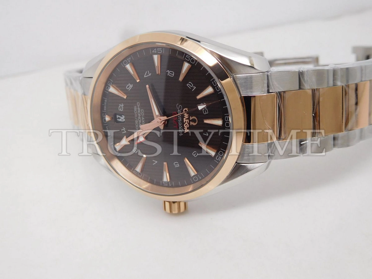 Копия часов Omega Seamaster Aqua Terra 150m Co-Axial Gmt 43mm 231.20.43.22.06.003