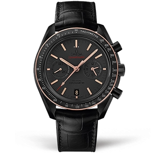 Копия часов Omega Speedmaster Moonwatch Co-Axial Chronograph Sedna Black 44mm 311.63.44.51.06.001