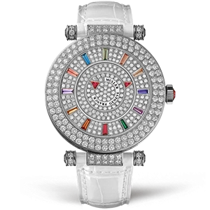 Копия часов Franck Muller Ladies Collection Round Double Mystery 42-DM-COL-DRM-D-2R-CD