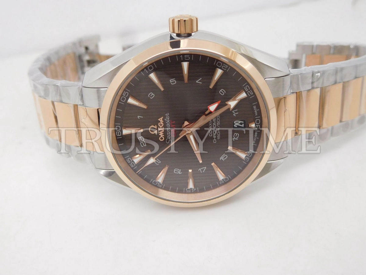 Копия часов Omega Seamaster Aqua Terra 150m Co-Axial Gmt 43mm 231.20.43.22.06.003