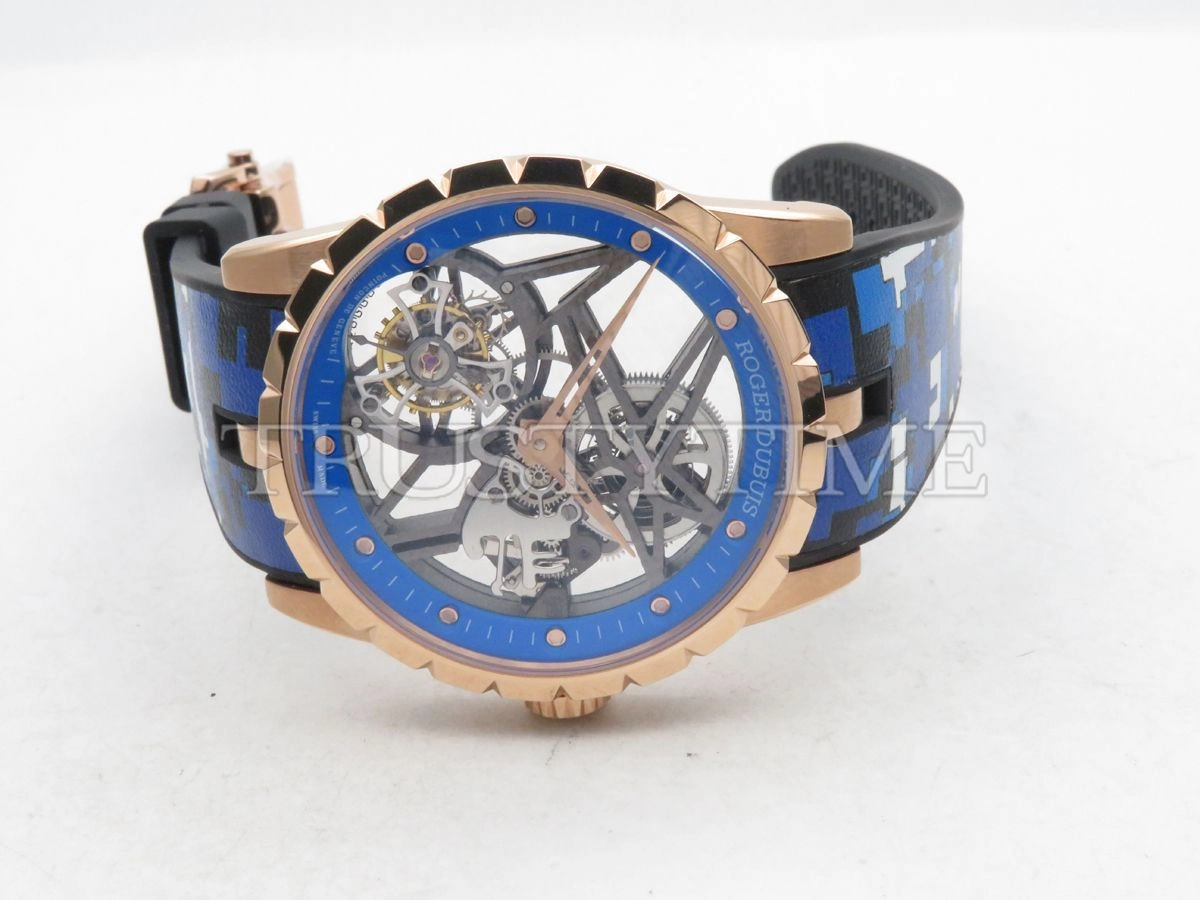 Копия часов Roger Dubuis Excalibur Skeleton Flying Tourbillon