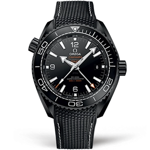 Копия часов Omega Seamaster Planet Ocean 600m Co‑Axial Master Chronometer GMT Deep Black 45,5mm 215.92.46.22.01.001