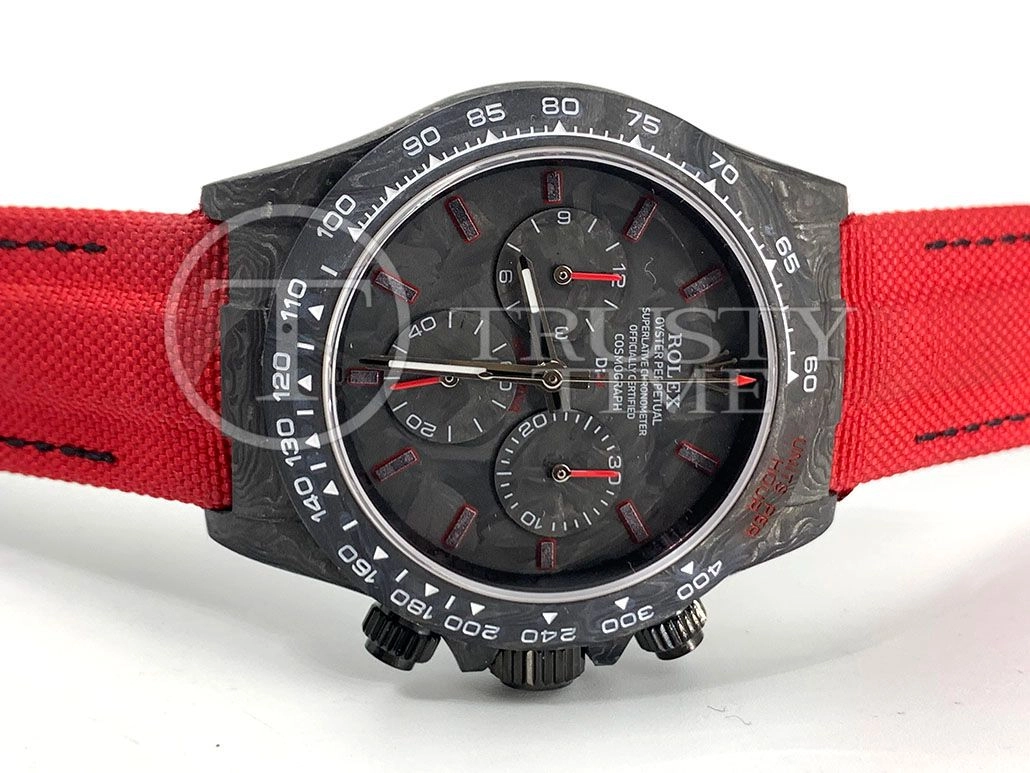 Копия часов Rolex Cosmograph Daytona DIW All Carbon Red Edition