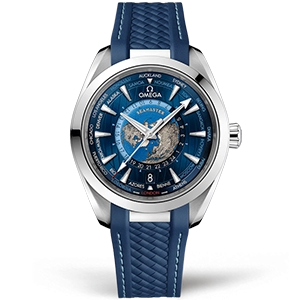 Копия часов Omega Seamaster Aqua Terra Co-axial Master Chronometer GMT Worldtimer 43mm 220.12.43.22.03.001