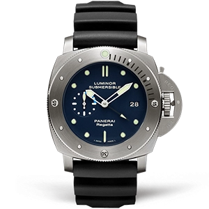 Копия часов Panerai Luminor Submersible 1950 Regatta 3 Days GMT Automatic Titanio 47mm PAM00371
