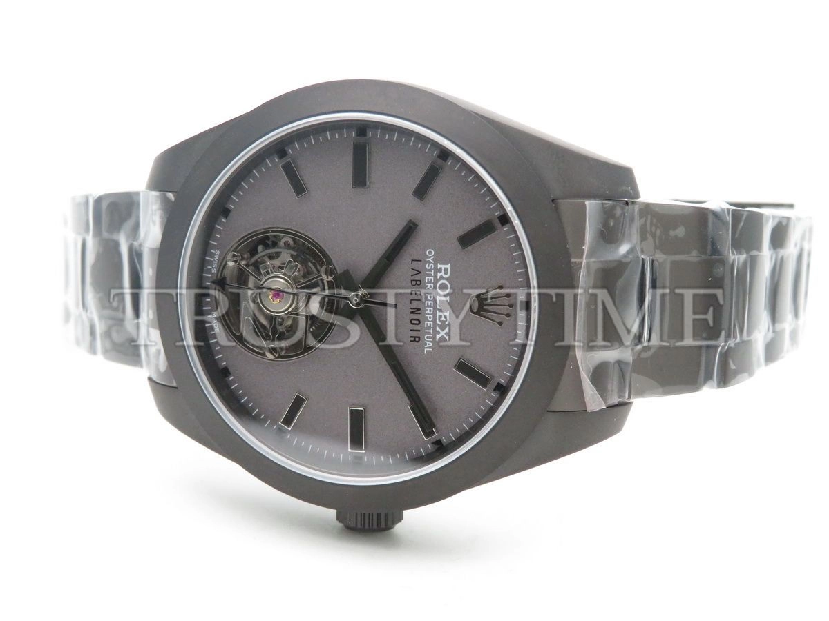 Копия часов Rolex Milgauss Label Noir Tourbillon 43mm