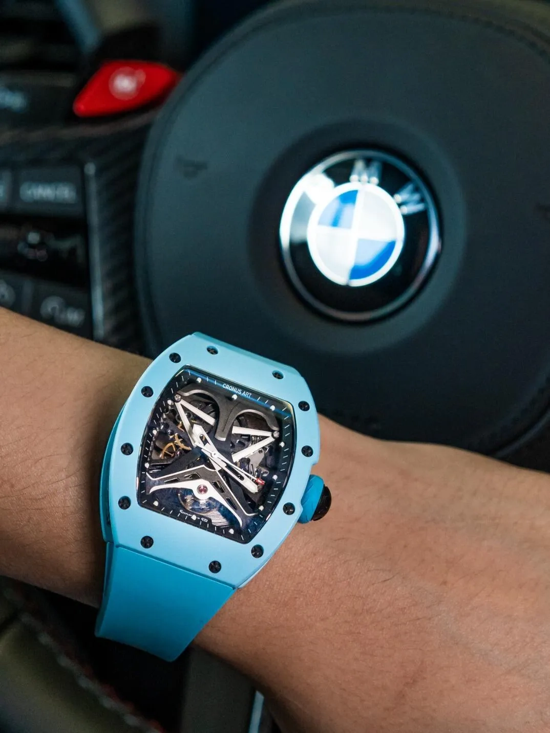 Копия часов CronusArt Carbon Watch CM09-017