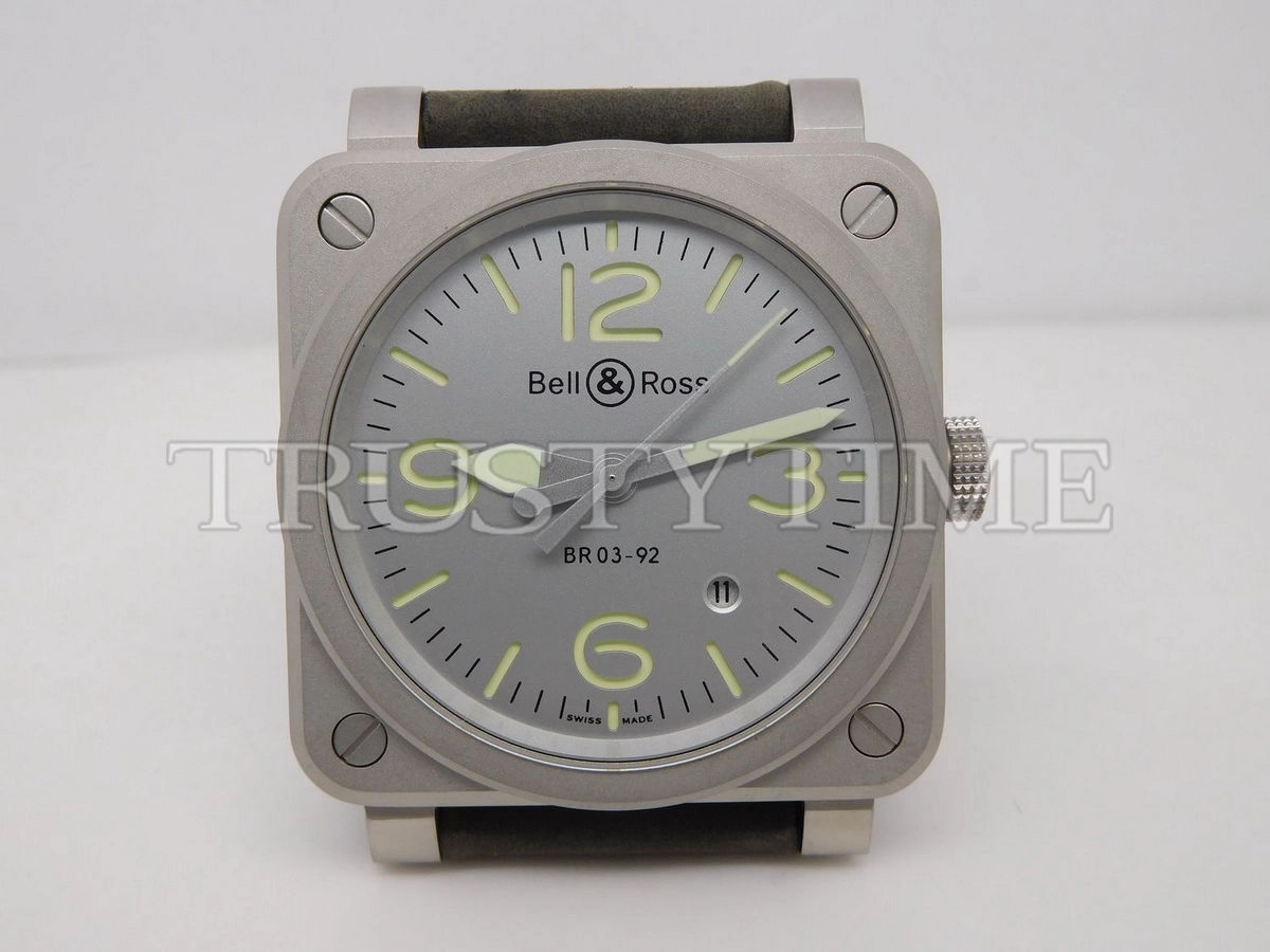 Копия часов Bell & Ross BR 03-92 Horolum Sandblasted BR0392-GR-ST/SCA