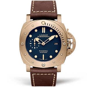 Копия часов Panerai Luminor Submersible 1950 3 Days Automatic Bronzo Blue 47mm PAM00671
