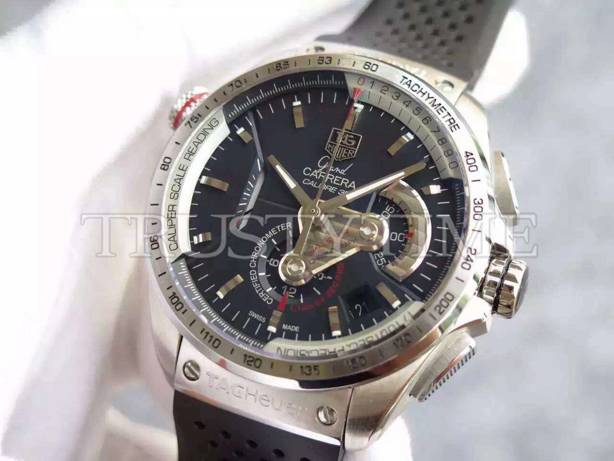 Копия часов Tag Heuer Grand Carrera Calibre 36 RS 43mm CAV5115.FT6019
