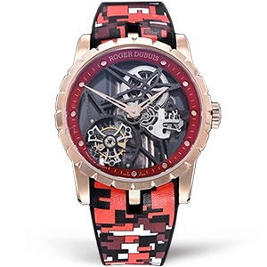 Копия часов Roger Dubuis Excalibur Skeleton Flying Tourbillon