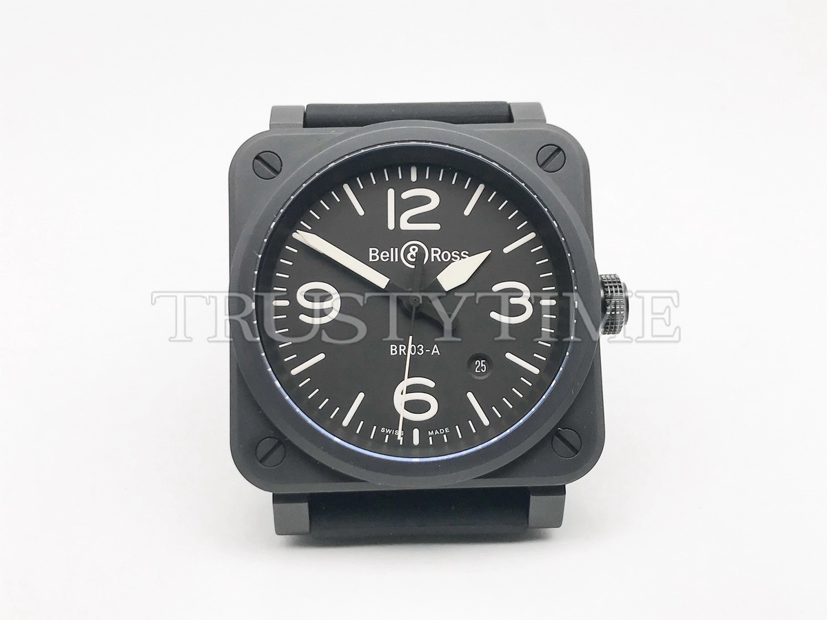 Копия часов Bell & Ross Instruments BR-03 Black Matte BR03A-BL-CE/SRB