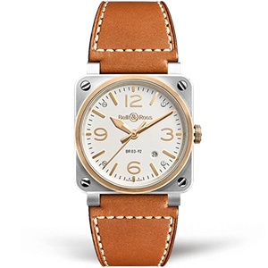 Копия часов Bell & Ross BR 03 Steel & Rose Gold BR0392-ST-PG/SCA