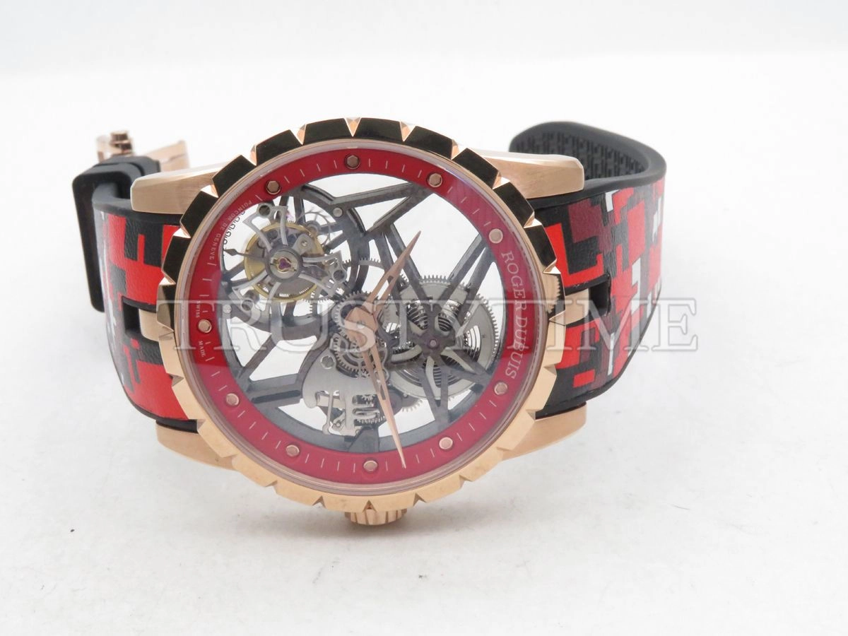Копия часов Roger Dubuis Excalibur Skeleton Flying Tourbillon