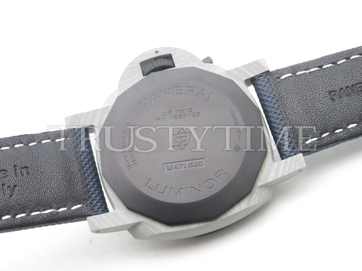 Копия часов Panerai Luminor 1950 3 Days Fibratech Volcano Blu 44mm PAM01663