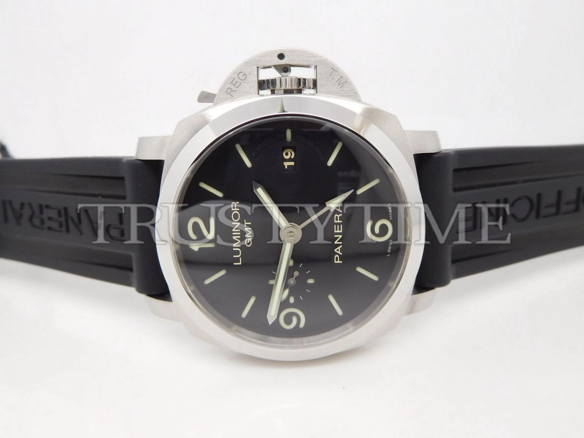 Копия часов Panerai Luminor 1950 3 Days GMT Automatic Acciaio 44mm PAM00320