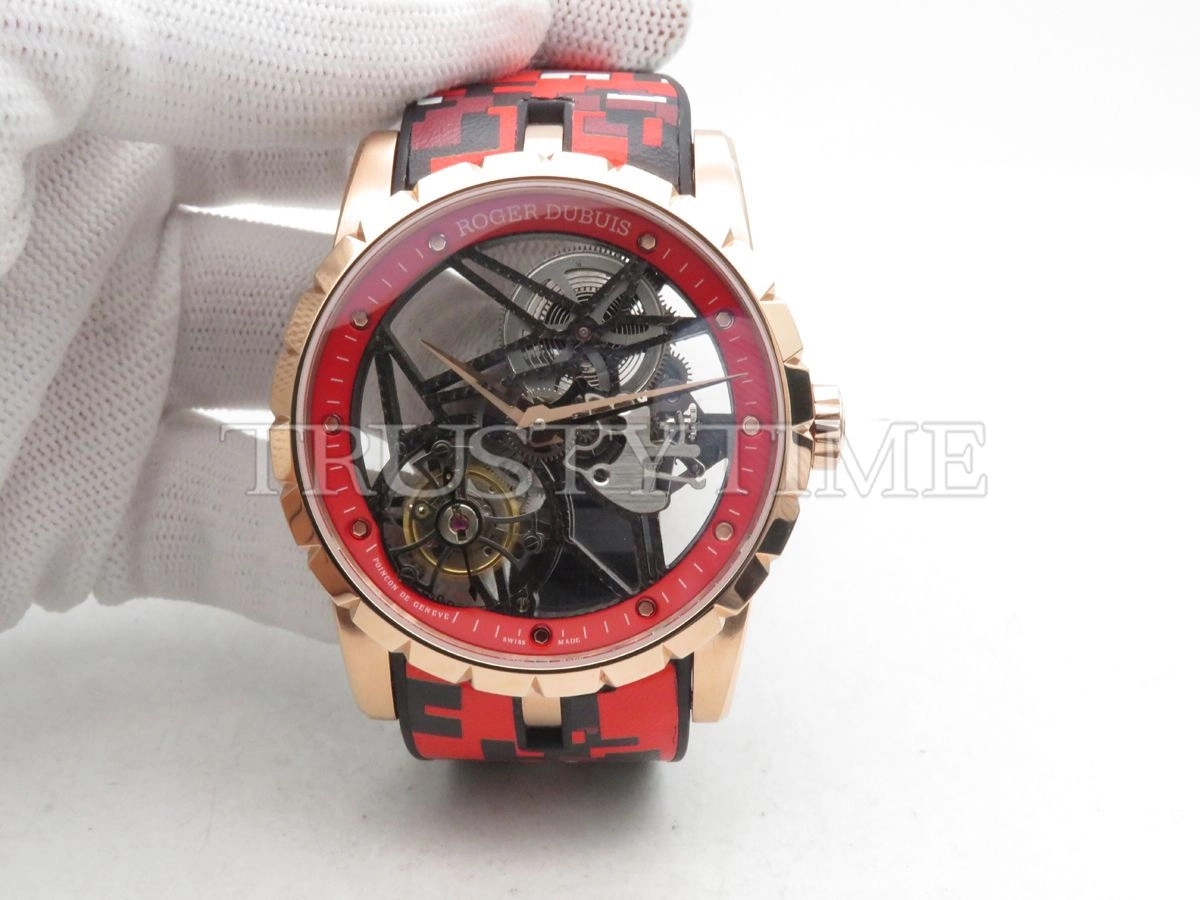 Копия часов Roger Dubuis Excalibur Skeleton Flying Tourbillon